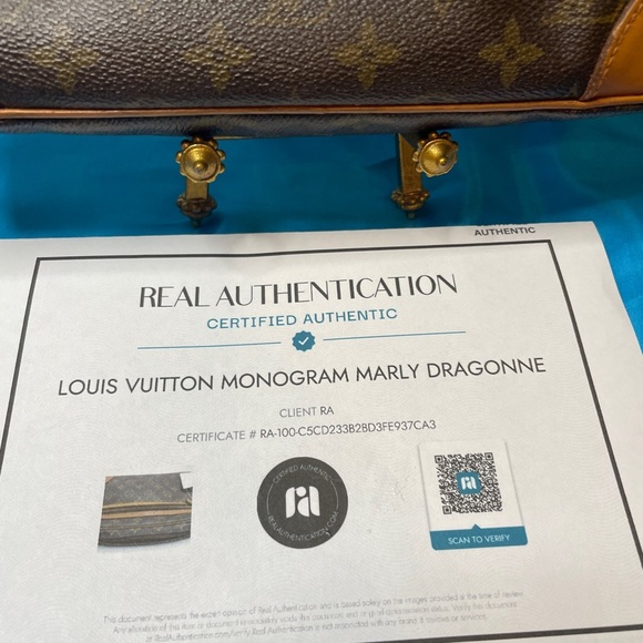 Louis Vuitton Monogram Marly Dragonne Wristlet With COA in VGC - Picture 2 of 13